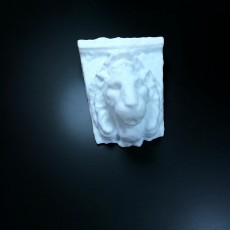 Picture of print of Lion Sculpture 3D Scan (Wall Hanger)