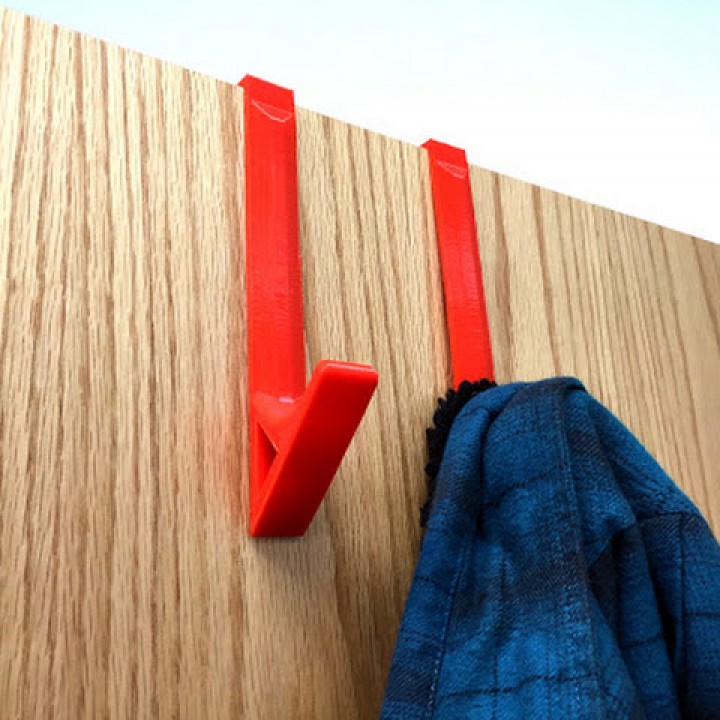 3D Printable Door Coat Hanger by MatterHackers