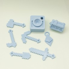 Picture of print of 9 keychain