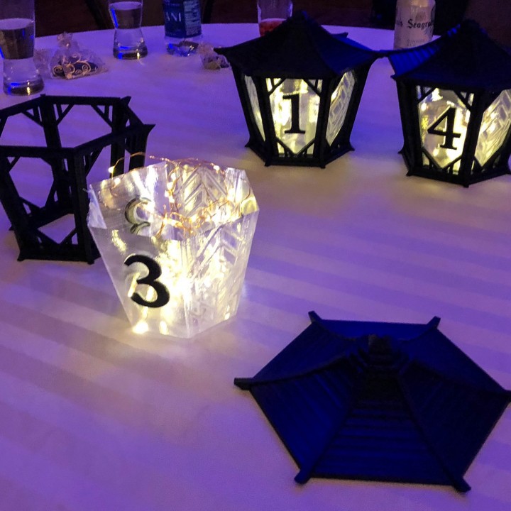 Japanese Centerpiece Lanterns for Wedding image
