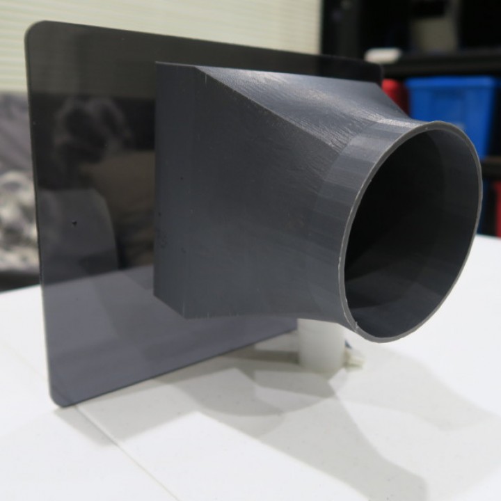 3D Printable Laser cutter exhaust fan shroud by Xpun.io