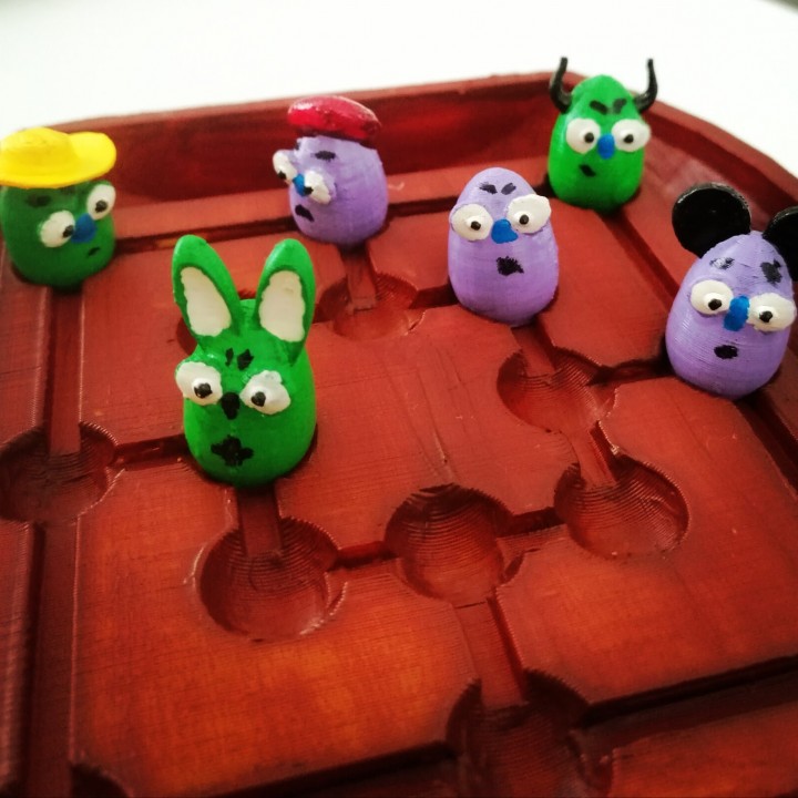 Six " EggMan's " Morris Game #TinkercadEaster image