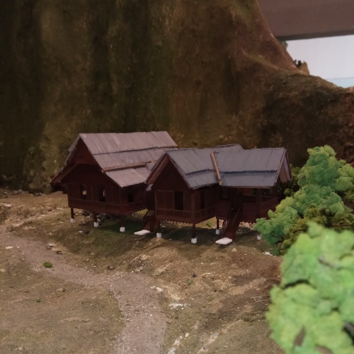 3d Printable Miniature Malaysia Traditional House By Azizi 3d Printable Miniature Malaysia Traditional House By Azizi