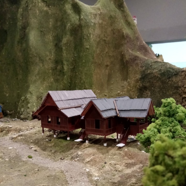 3d Printable Miniature Malaysia Traditional House By Azizi 3d Printable Miniature Malaysia Traditional House By Azizi