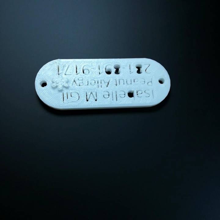 allergy dog tags image