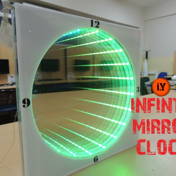 HOW TO MAKE AN INFINITY MIRROR CLOCK image