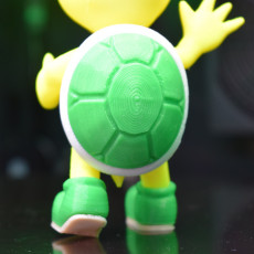 Picture of print of Koopa troopa green (Greeting pose) from Mario games - Multi-color