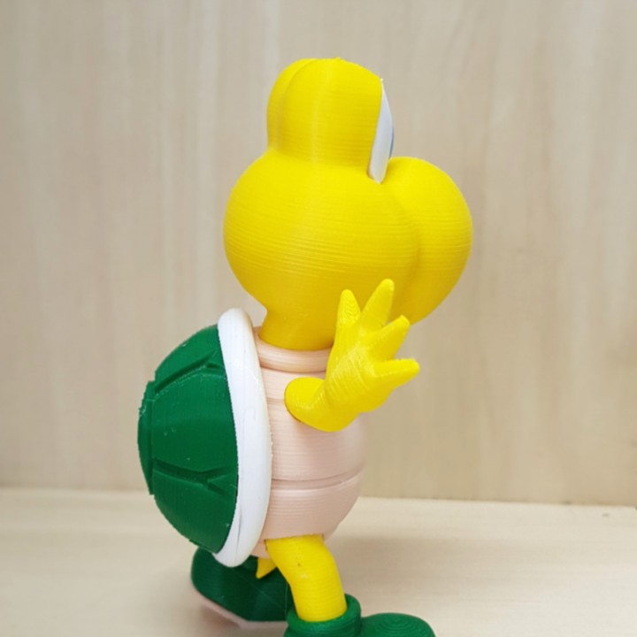 Koopa troopa green (Greeting pose) from Mario games - Multi-color image