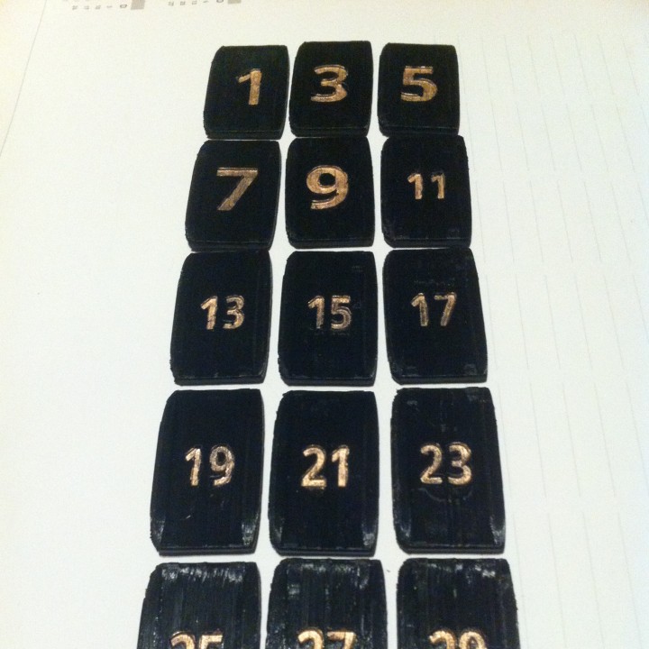 3D Printable perpetual flip calendar - calendrier perpetuel rotatif by gasson arnaud