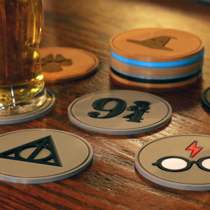 Multi-Color Harry Potter Coasters image