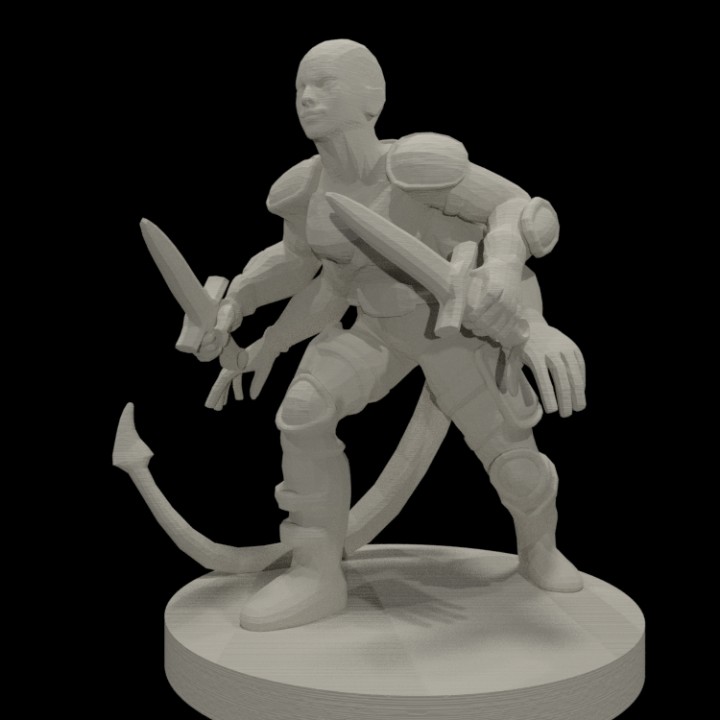 3D Printable Tiefling Collection! by Miguel Zavala