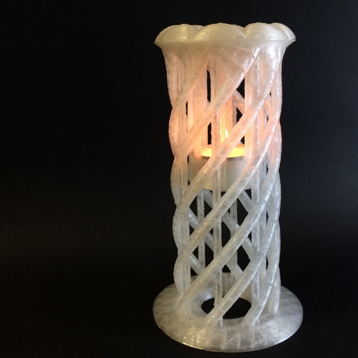 Helical 'T' candle image