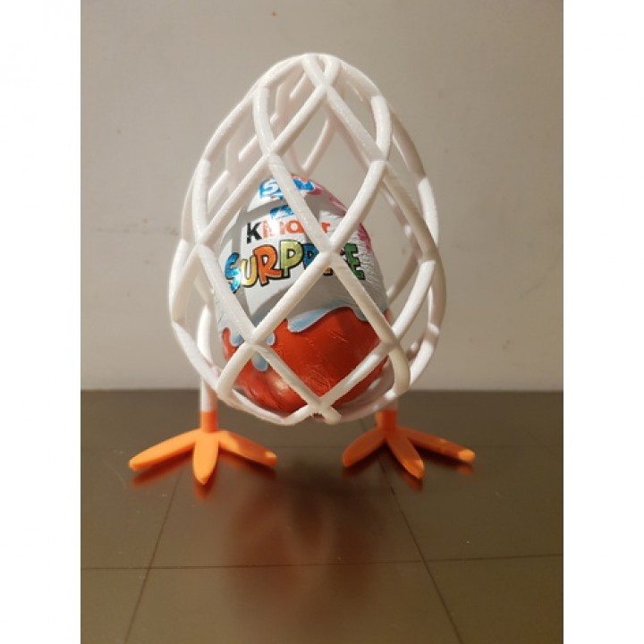 Standing egg for Kinder, #TinkercadEaster image