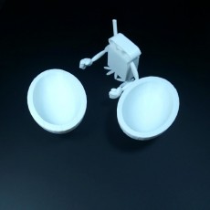 Picture of print of Kinder egg and wind-up toy