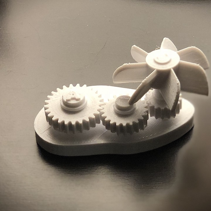 3D Printable Moving Gears by Andrey Katsman