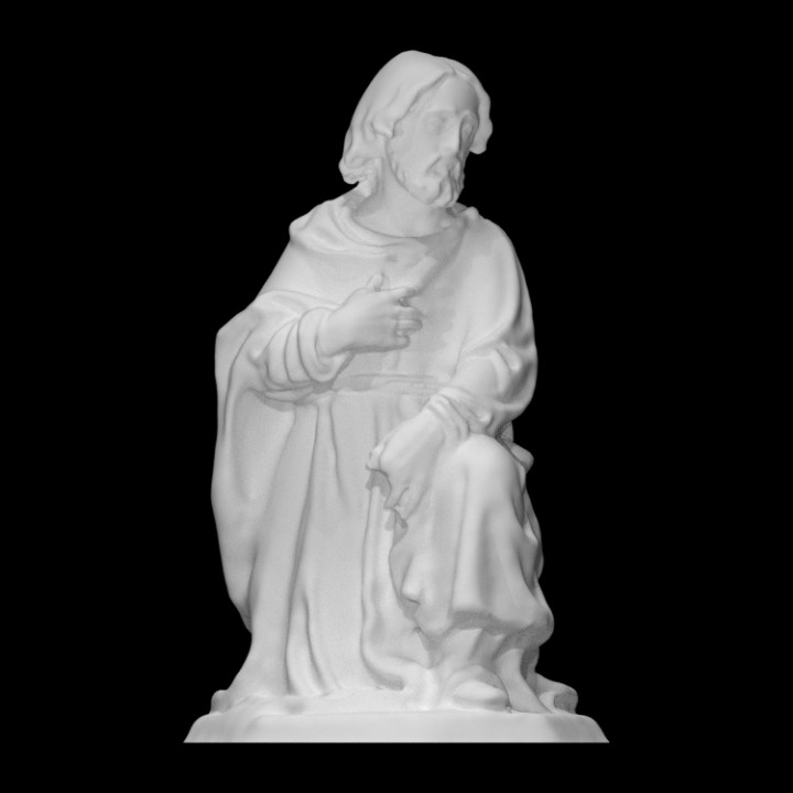Mary and Joseph from a Representation of the Holy Family image