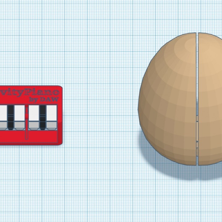 Easter Egg with GravityPiano (working) by DAW #TinkercadEaster image