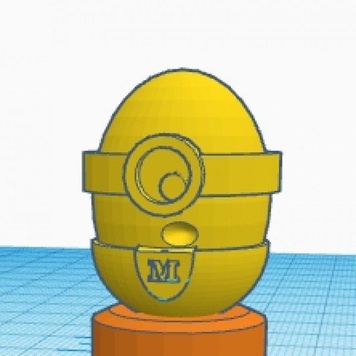 Easter Egg Minion Trophy #TinkercadEaster image
