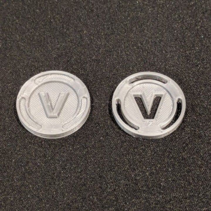 Fortnite v-bucks coin, two variants image