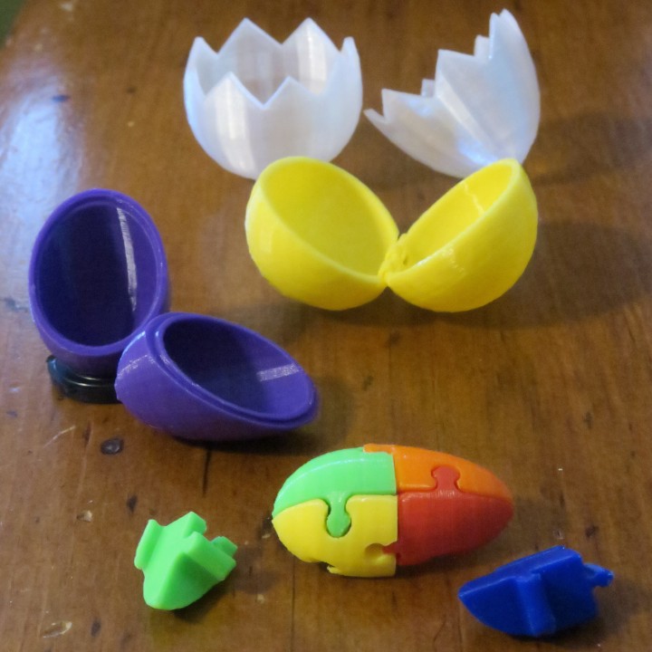 3D Printable Egg puzzle by Sophie Selinger