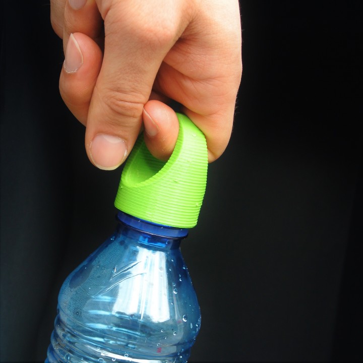 Plastic bottle handle image