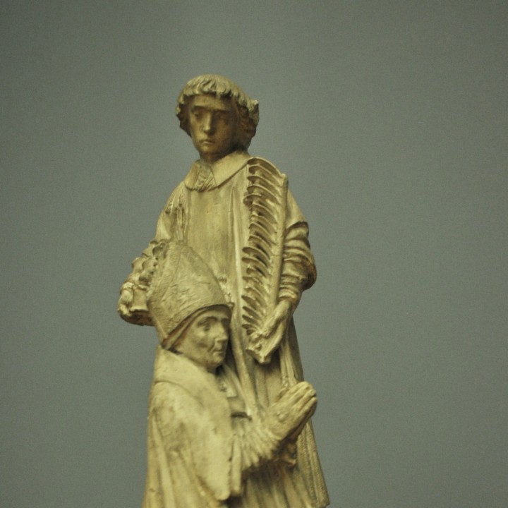 3D Printable Kneeling Bishop with St. Stephen as Supplicant by Scan The ...