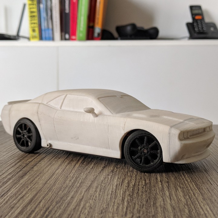 DODGE CHALLENGER BODY FOR OPENZ 1:28 RC CHASSIS V3B image
