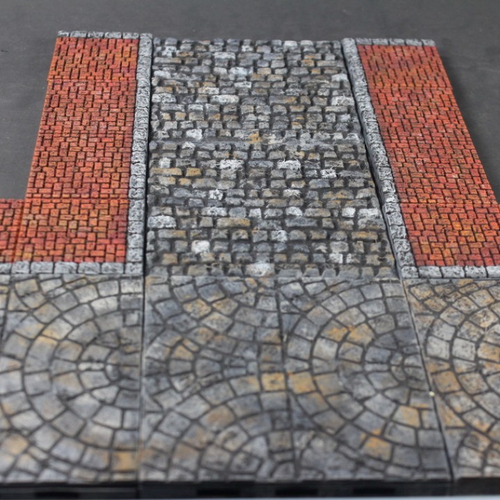 OpenForge Cobblestone Streets: Square Pattern image