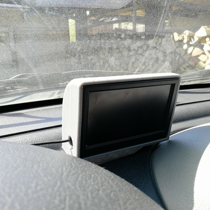 Stand for 5 inch lcd screen for reverse driving image