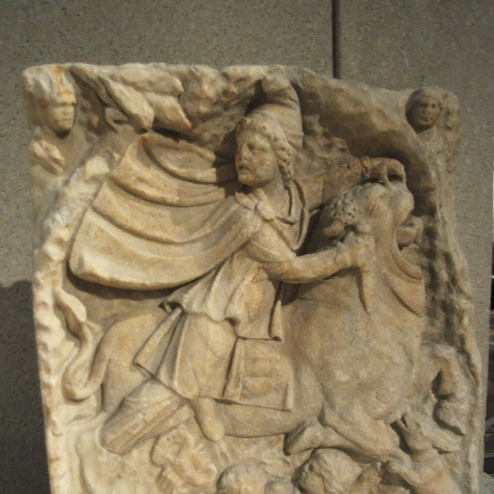 Votive relief to Mithras image