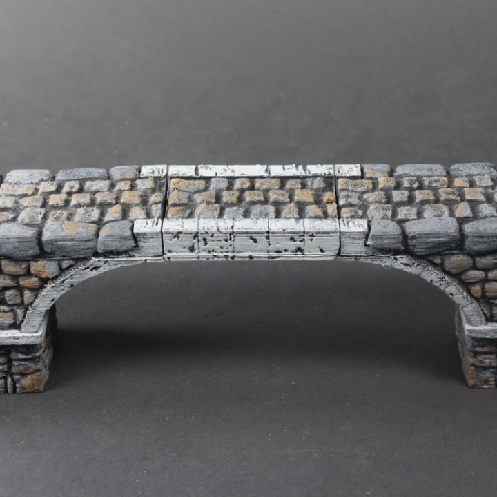 OpenLOCK Stone Bridge (Set 6) Flat Arch image