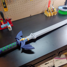 Picture of print of Master Sword botw flavor (without painting)