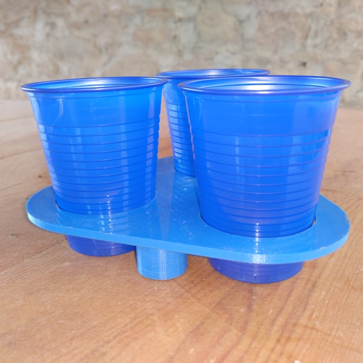 Disposable cup holder, for windy environments image
