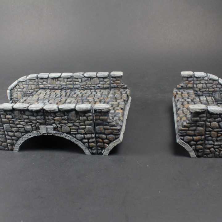 OpenLOCK Stone Bridge (Set 3) Broken Bridge image