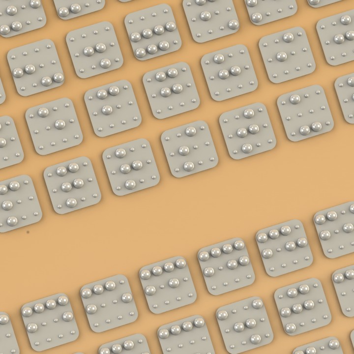 3D Braille Keyboard Labels (All Keys) image