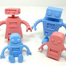 Picture of print of Robot Family Simple No Support