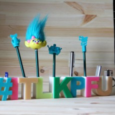 Picture of print of "hashtag itlkpfu" Stand for pens