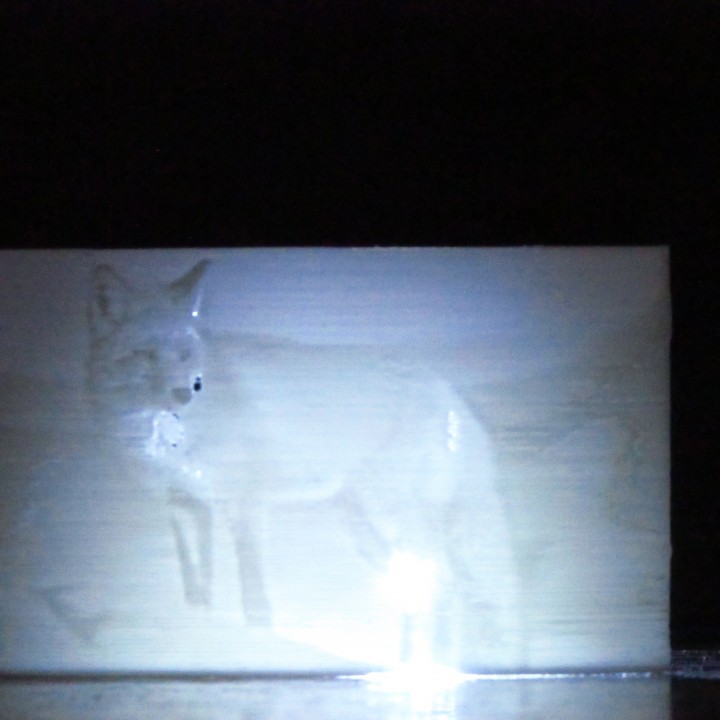 Lithophane Fox image