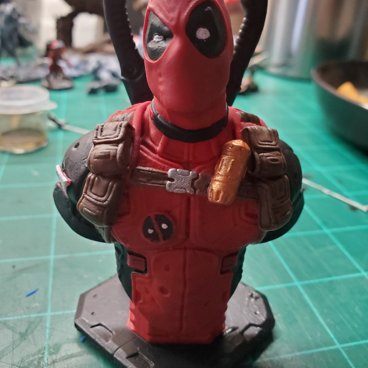 3D Print of Deadpool Bust (Classic Edition) by charlessegnitz