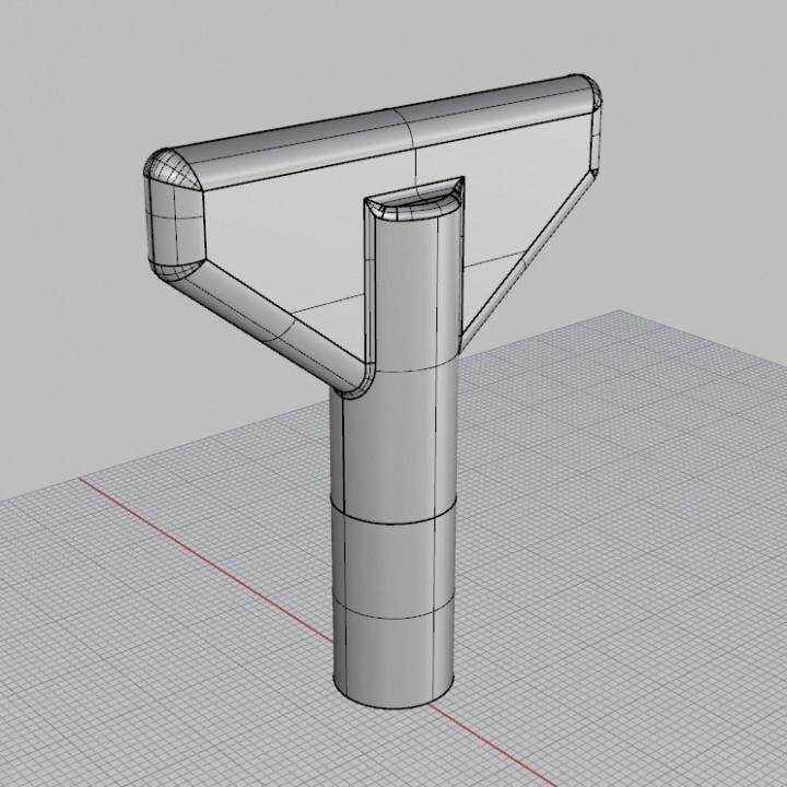 3D Printable Chiave quadrata 8mm by Panzeri Andrea