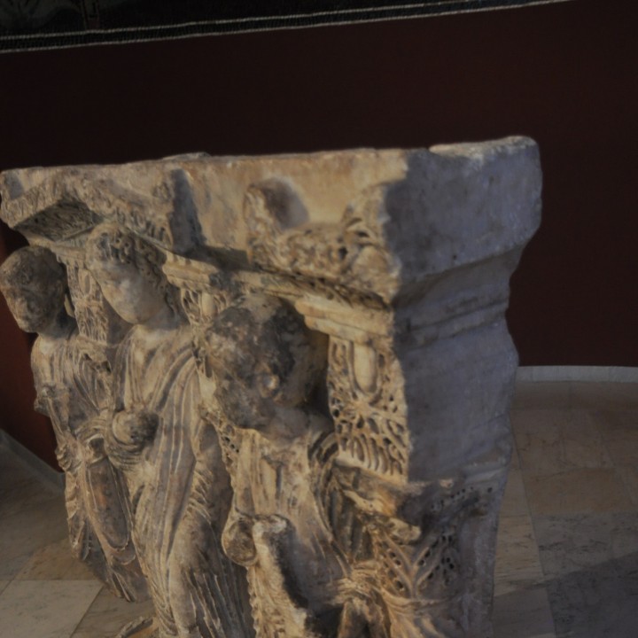 Part of a Sarcophagus "Christusrelief" image