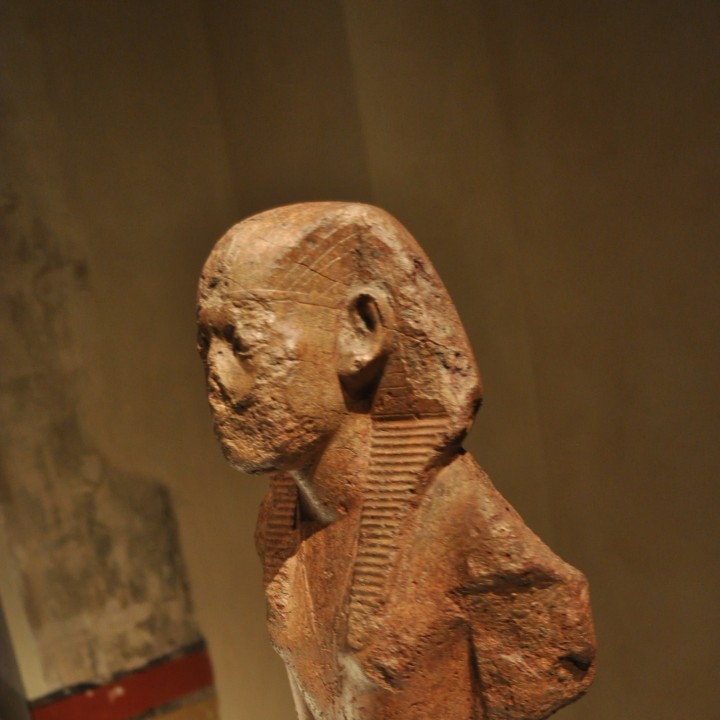Head of a statue of king Amenemhat III image