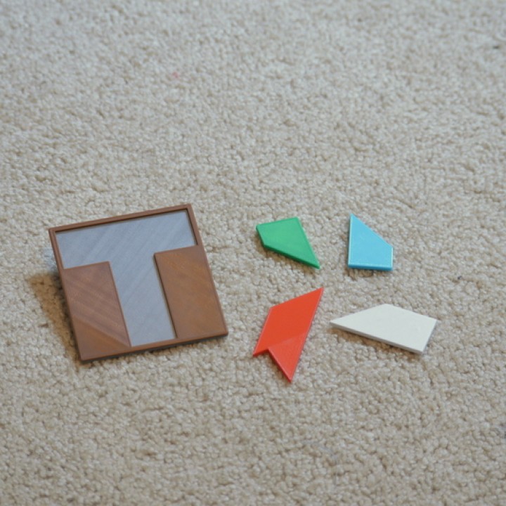 3D Printable Classic "T" Puzzle by Arden Markin