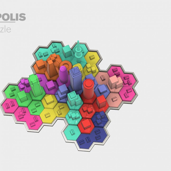 Metropolis 3d Puzzle image