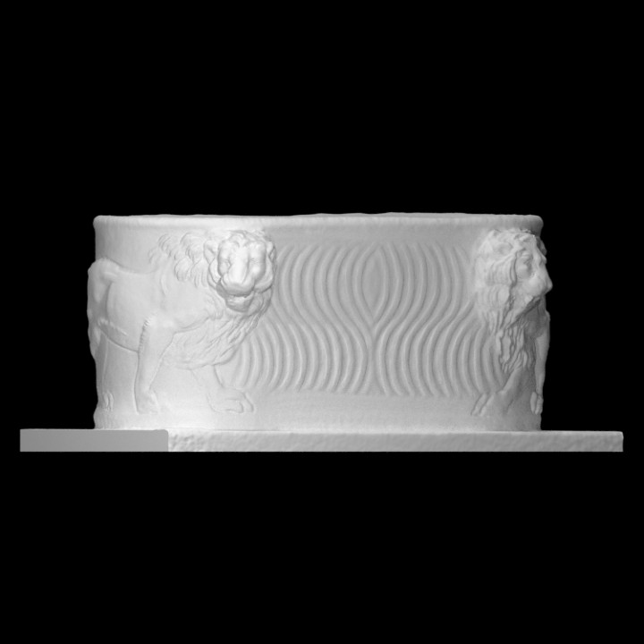 Sarcophagus with lions image