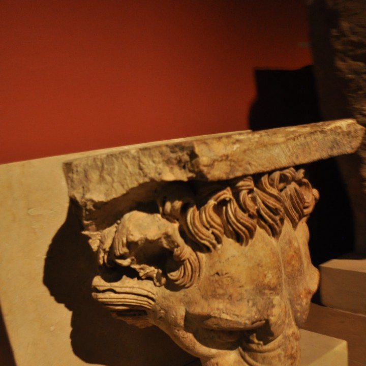 Lionhead gargoyle from the Sanctuary of Jupiter Heliopolitanus image