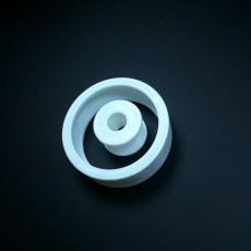 Picture of print of 608 Skate Bearing using Airsoft beads