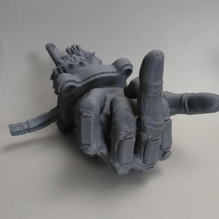 Severed Deadpool hand F***you image