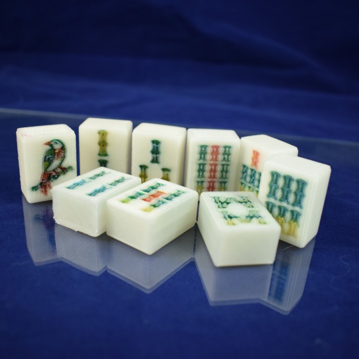 Mahjong Bamboo Tile set image