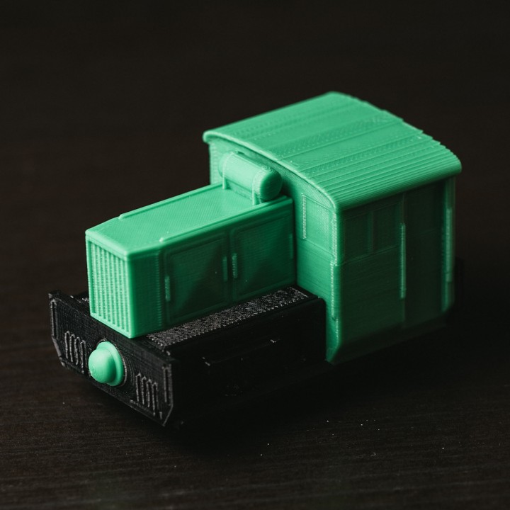 Toy switching engine for Wooden track image